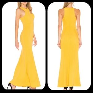 NBD Rhea Dress/Gown in Canary SZ M